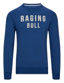 Applique Crew Neck Sweat In Blue -Myer Clothing Shop 915451930 3 720x928
