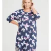 Bamboo Butterfly Nightie In Blue