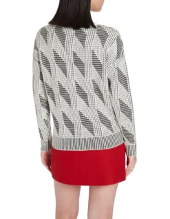 Twist Of Fate Knit In Black/Ivory -Myer Clothing Shop 917274610 3 720x928