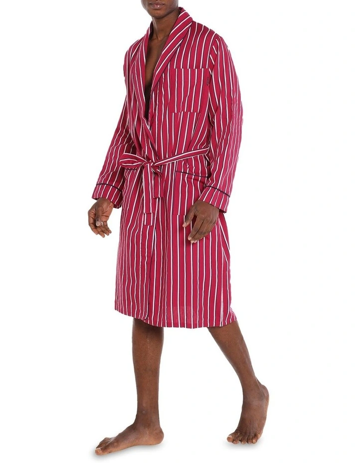 Rosie Stripe Gown In Rose Red 6 Rosie Stripe Gown In Rose Red - Image 6