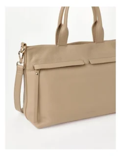 Tanya Zip Top Tote Bag In Oatmeal 8 Tanya Zip Top Tote Bag In Oatmeal -Myer Clothing Shop 917439490 4 720x928