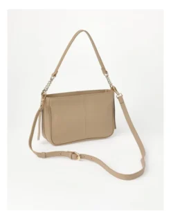 Tanya Zip Top Shoulder Bag In Oatmeal 7 Tanya Zip Top Shoulder Bag In Oatmeal -Myer Clothing Shop 917439670 3 720x928