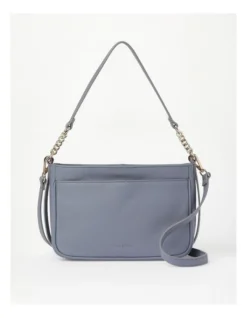Tanya Zip Top Shoulder Bag In Blue