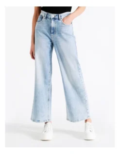 ONLY Madison Life High Waisted Wide Crop Jeans In Light Blue Denim 9 ONLY Madison Life High Waisted Wide Crop Jeans In Light Blue Denim -Myer Clothing Shop 917472880 3 1 720x928
