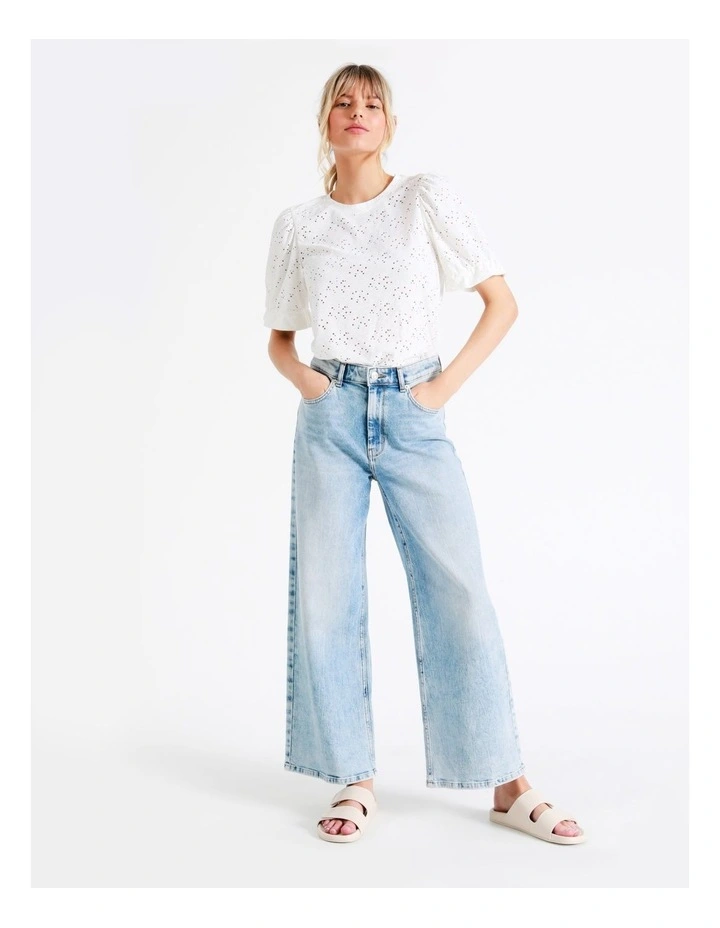 ONLY Smilla Short Sleeve Puff Top In Cloud Dancer 1 ONLY Smilla Short Sleeve Puff Top In Cloud Dancer