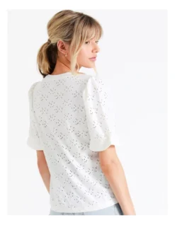 ONLY Smilla Short Sleeve Puff Top In Cloud Dancer 11 ONLY Smilla Short Sleeve Puff Top In Cloud Dancer -Myer Clothing Shop 917643340 5 720x928