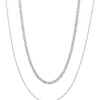Samuel Silver Necklace Set 55cm & 60cm