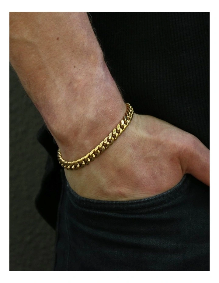 Oliver Gold 18.5cm ( 5cm Extension) X 8mm Gold Bracelet 2 Oliver Gold 18.5cm ( 5cm Extension) X 8mm Gold Bracelet - Image 2