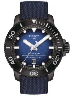 Tissot Seastar 2000 Professional Powermatic 80 T1206073704100 Automatic Watch In Blue