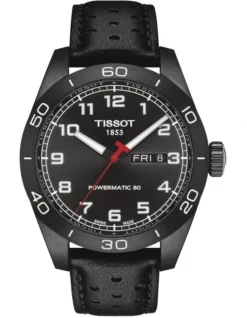 Tissot PRS 516 Powermatic 80 Automatic Watch In Black