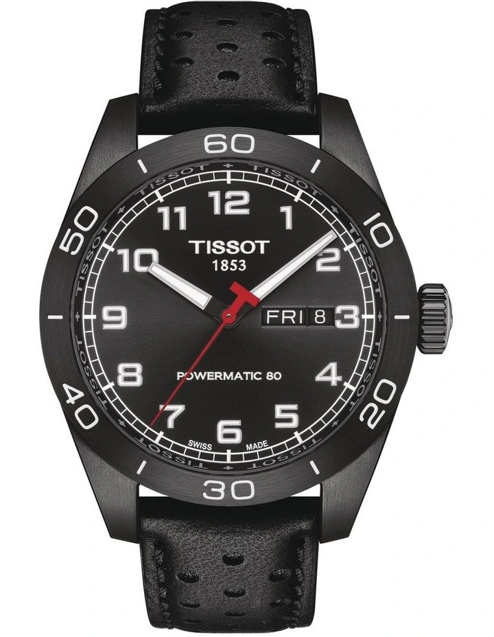 Tissot PRS 516 Powermatic 80 Automatic Watch In Black 1 Tissot PRS 516 Powermatic 80 Automatic Watch In Black