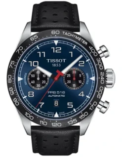 Tissot PRS 516 Automatic Chronograph Watch In Blue