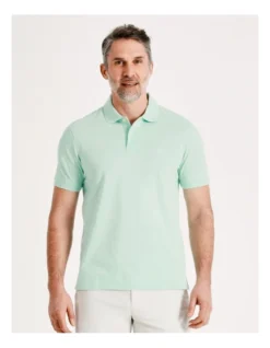 Essential Plain Polo In Light Green -Myer Clothing Shop 918067960 4 720x928