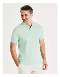 Essential Plain Polo In Light Green -Myer Clothing Shop 918067960 5 720x928