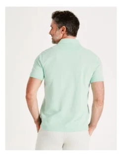 Essential Plain Polo In Light Green -Myer Clothing Shop 918067960 6 720x928