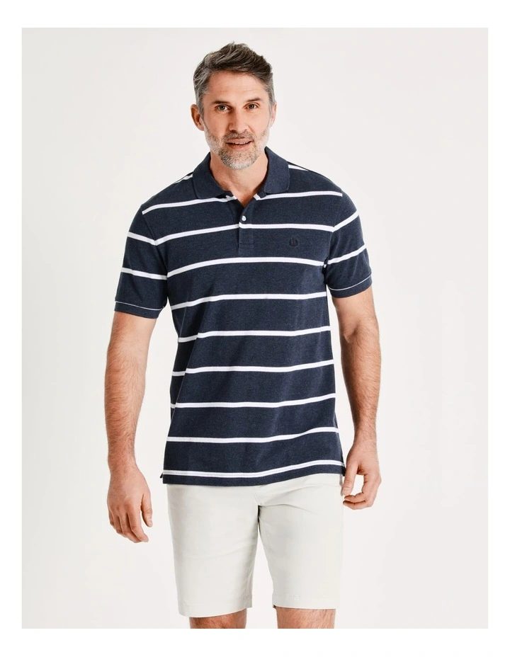 Hugo Stripe Polo In Navy 4 Hugo Stripe Polo In Navy - Image 4