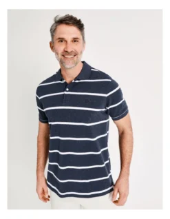 Hugo Stripe Polo In Navy 13 Hugo Stripe Polo In Navy -Myer Clothing Shop 918068140 7 720x928