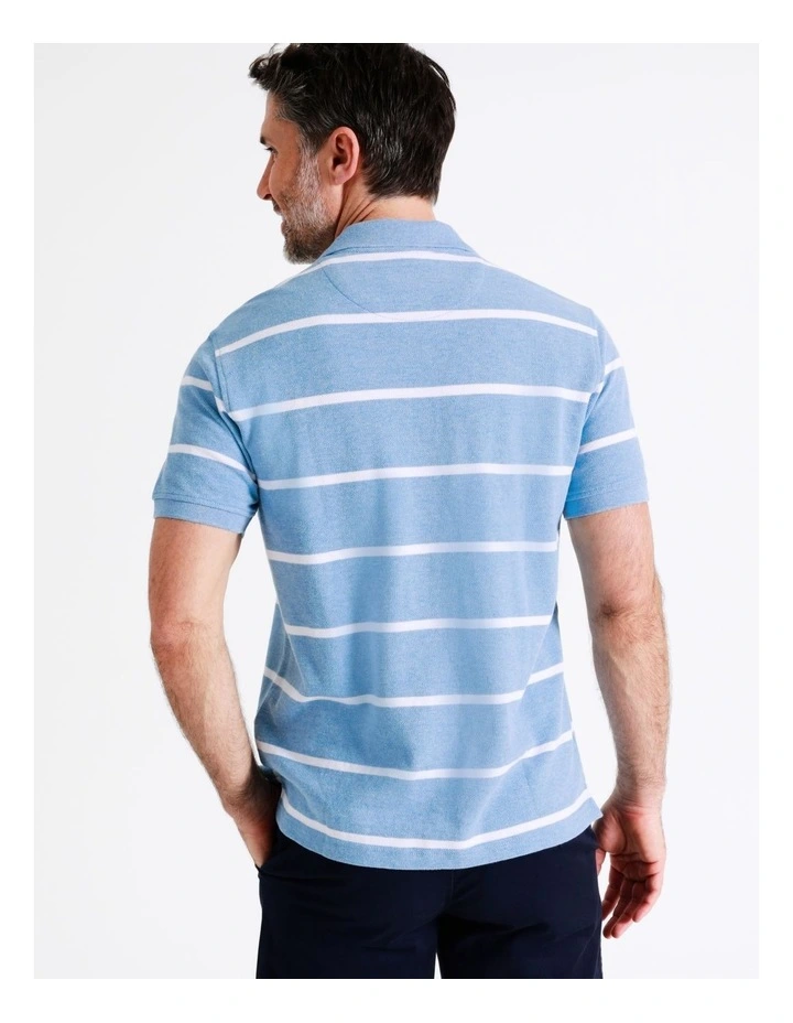 Hugo Stripe Polo In Light Blue 7 Hugo Stripe Polo In Light Blue - Image 7