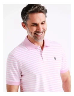 Dalhunty Stripe Polo In Pink -Myer Clothing Shop 918071650 3 1 720x928