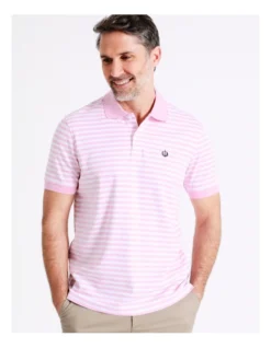 Dalhunty Stripe Polo In Pink -Myer Clothing Shop 918071650 6 2 720x928