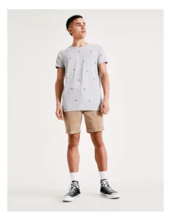 Scorpion Convo Print Short Sleeve Tee In Grey -Myer Clothing Shop 918086770 5 720x928