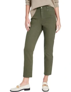 Noami Straight Leg Jean In Khaki