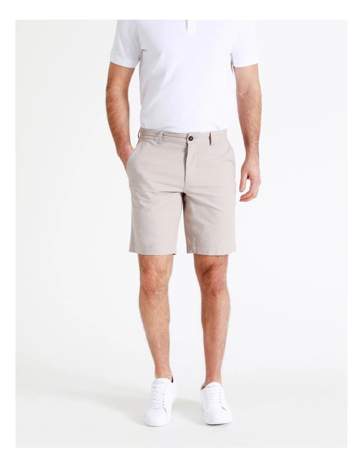 Freeburn Textured Shorts In Bone 2 Freeburn Textured Shorts In Bone - Image 2