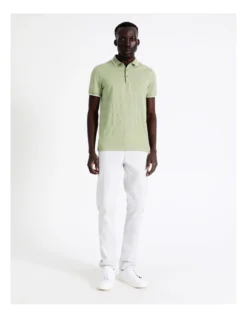 Morgan Textured Polo In Green -Myer Clothing Shop 918596440 5 720x928