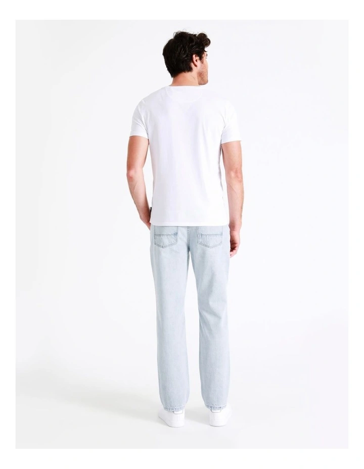 Luca Relaxed Fit Bleached Jean In Denim 6 Luca Relaxed Fit Bleached Jean In Denim - Image 6