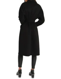 Boss Girl Double-Breasted Lined Wool Coat Black -Myer Clothing Shop 919133470 3 720x928