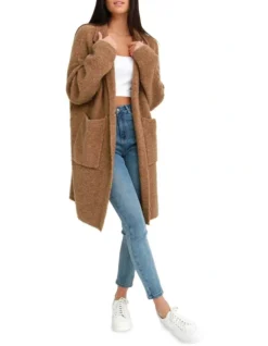 Days Go By Sustainable Blazer Cardigan Brown