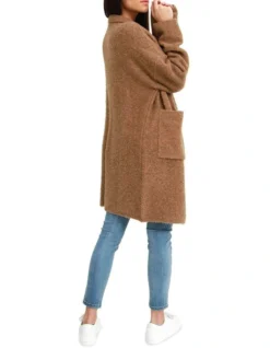 Days Go By Sustainable Blazer Cardigan Brown -Myer Clothing Shop 919134550 3 720x928