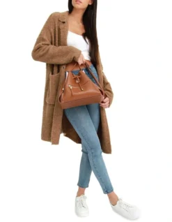 Days Go By Sustainable Blazer Cardigan Brown -Myer Clothing Shop 919134550 6 720x928