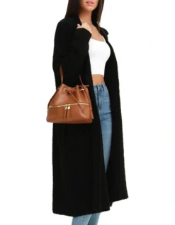 Born To Run Sustainable Sweater Coat Black -Myer Clothing Shop 919135090 5 720x928