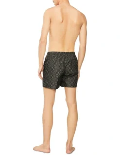 Calvin Klein Core Solids Iconic Logo Medium Swimshort In Black -Myer Clothing Shop 920346220 4 720x928