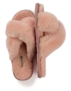 Sheepskin Wool Brighton Pale Pink Slippers 13 Sheepskin Wool Brighton Pale Pink Slippers -Myer Clothing Shop 920807290 7 720x928