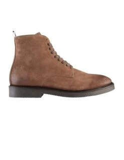 Wheeler Suede Military Boots In Taupe