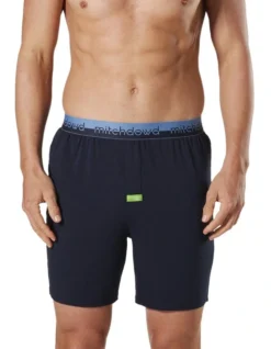 Soft Bamboo Knit Sleep Short In Navy