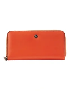 Dover Zip Around Wallet In Orange