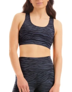 Intensity Crop Top In Black Sahara