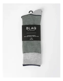 Fine Stripe Bamboo Socks In Green 5 Fine Stripe Bamboo Socks In Green -Myer Clothing Shop 922058560 3 720x928