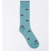Scooter Bamboo Socks In Blue