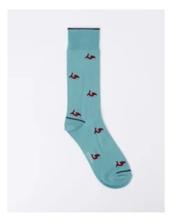 Scooter Bamboo Socks In Blue