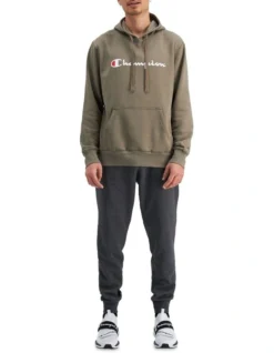 Champion Script Hoodie In Brown -Myer Clothing Shop 922699720 4 720x928