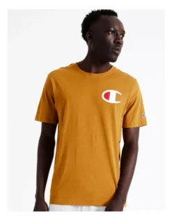Champion C Logo Tee In Golden Slam