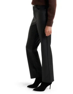 Forever New Jaclyn Vegan Leather Straight Leg Pant In Black 7 Forever New Jaclyn Vegan Leather Straight Leg Pant In Black -Myer Clothing Shop 922755790 3 720x928