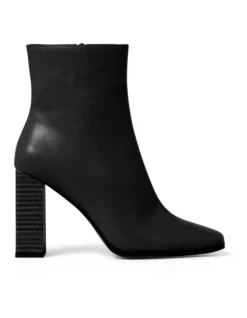 Forever New Maya Square Toe Boot In Black