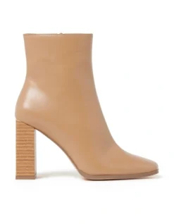 Forever New Maya Square Toe Boot In Camel