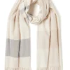 Forever New Ada Check Scarf In Natural