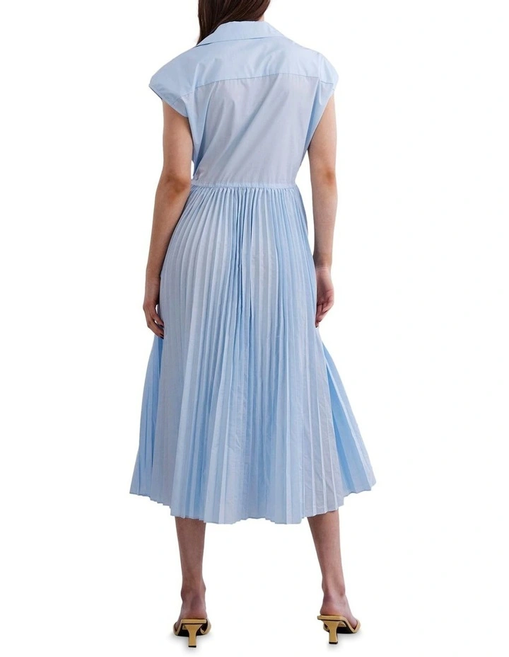 Y.A.S Wilma Midi Dress In Skyway 2 Y.A.S Wilma Midi Dress In Skyway - Image 2